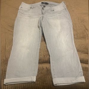 Torrid grey denim capris